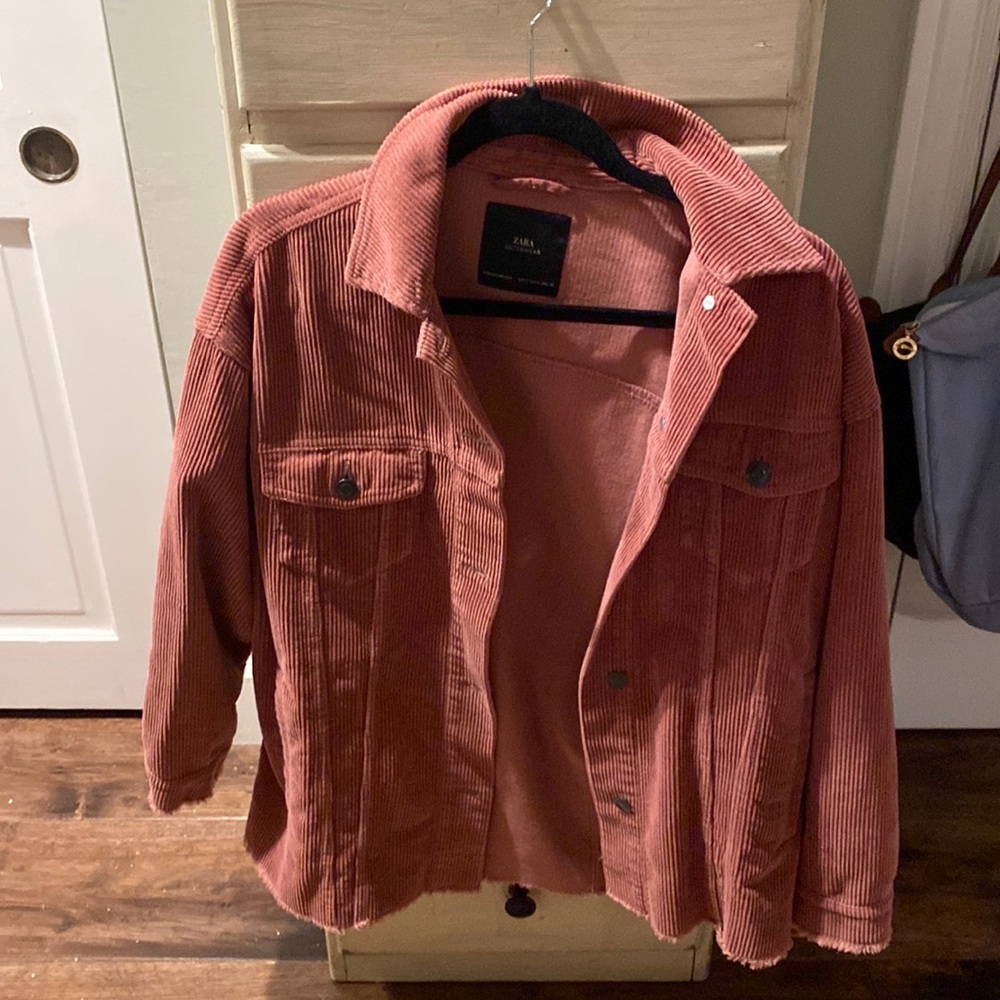 Pink courd jacket, Zara